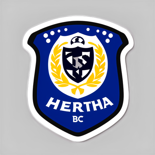 Hertha BSC Fußball Aufkleber