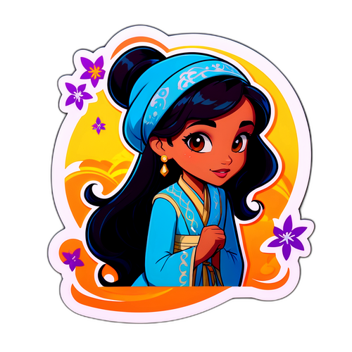 Jasmine'in Macerasını Sembolize Eden Sticker