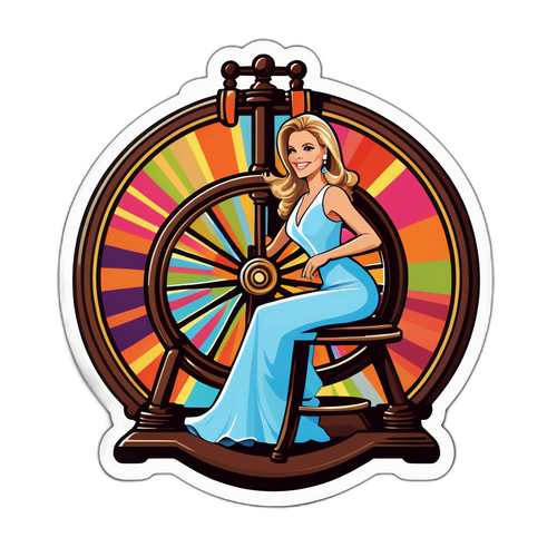 An Elegant Sticker Design of Vanna White