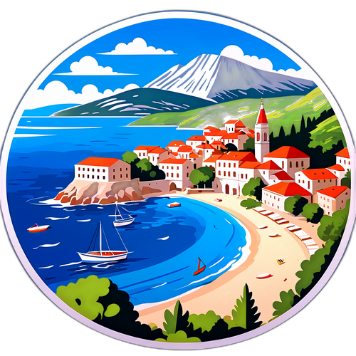 Een pittoresk uitzicht op de Kroatische kust