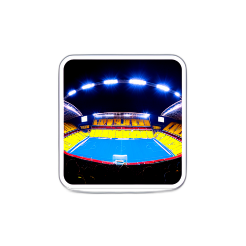 Hình dán ảnh buổi tối trong trận đấu giữa Nice - Marseille, nổi bật với những ánh đèn lấp lánh