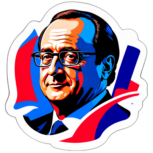 Portrait stylisé de François Hollande