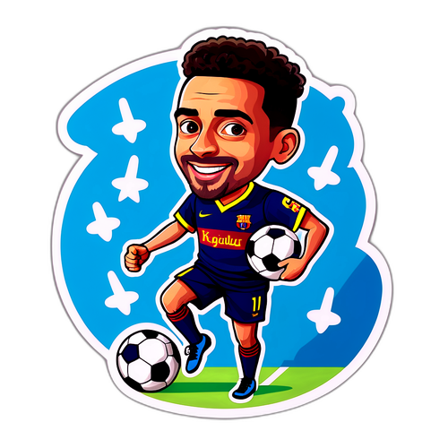 Stiker Bergaya Menyambut Pencapaian Xavi Simons