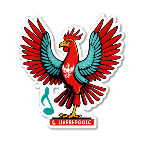 Unik Liver Bird Sticker: Feir Liverpool med Musikk og Farger!