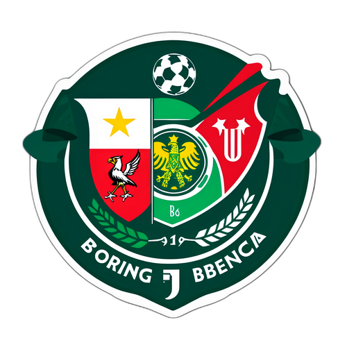 Αυτοκόλλητο που απεικονίζει τη rivalry μεταξύ Benfica και Sporting