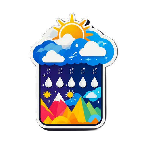 天氣預報貼紙