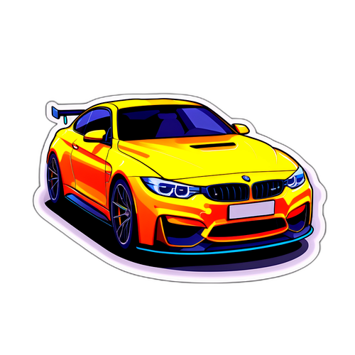 Modern M4 Sportautó Online Közvetítés Szimbólumával