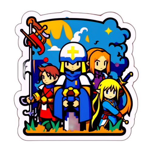 Retro na Sticker para sa 'Final Fantasy Tactics'
