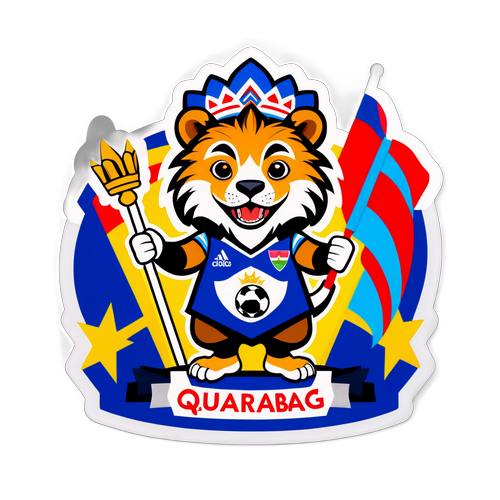 Farverig Quiarag Mascot Sticker