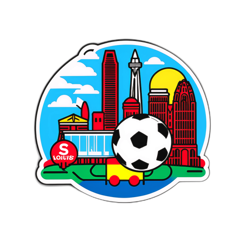 Stiker Sepak Bola St. Louis yang Ceria