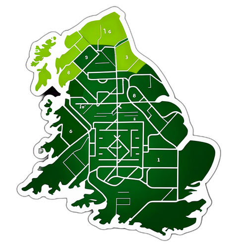 แผนที่สนามฟุตบอลในอังกฤษ