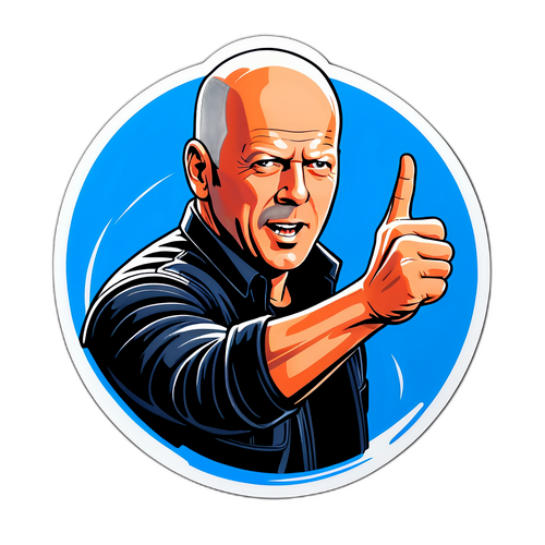 Enerjik Bruce Willis Sticker