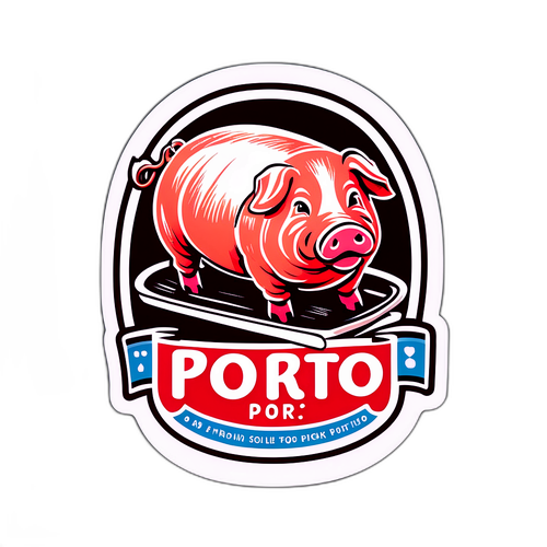 Hình dán thịt lợn Porto