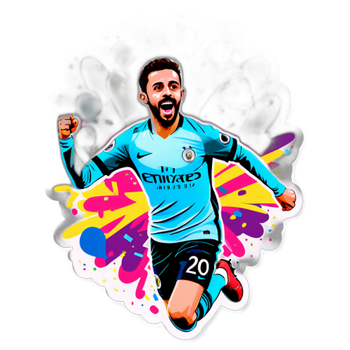 Bernardo Silva Doelpunt Viering Sticker