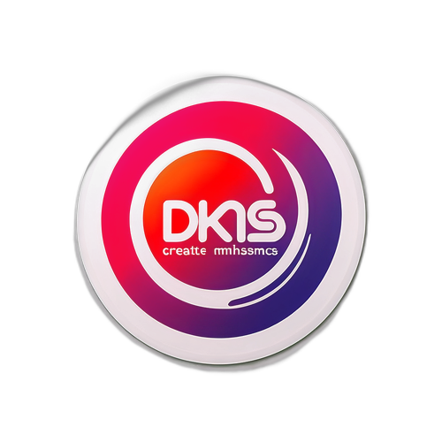 Nowoczesna naklejka z logo DKMS