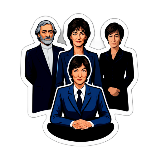 Adesivo Misterioso e Intrigante per Ghislaine Maxwell