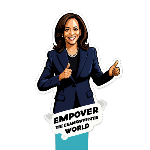 Kekuatan Wanita, Kekuatan Dunia: Stiker Kamala Harris yang Menginspirasi!