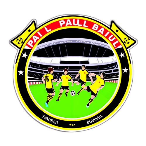 Sticker Pertandingan Bola Sepak FC St. Pauli dan Borussia Dortmund