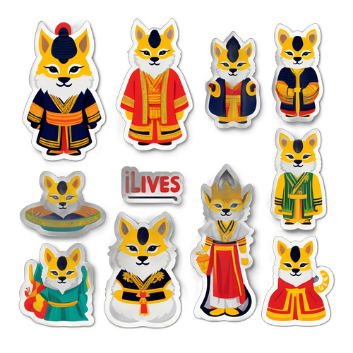 สติกเกอร์ Ilves ในชุดแฟชั่นที่เข้ากับสไตล์ไทย