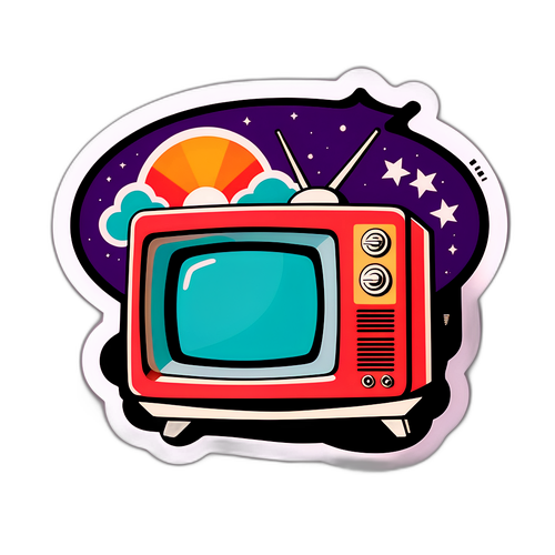Retro-TV-Symbol mit Servus TV-Logo