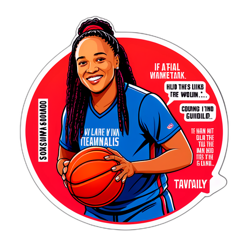 Dawn Staley Illustrated Sticker