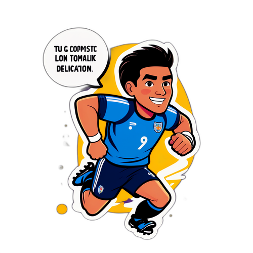 Karakter Pemain Sepak Bola Berlari