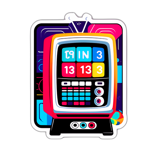 מסך טלוויזיה דינמי לתליית לוח תכניות