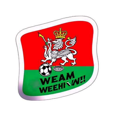 Nhãn dán kỷ niệm 'Go Wrexham!'