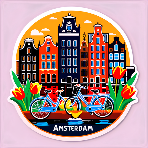 Upptäck Amsterdam: Cyklar, Kanaler och Blomstrande Tulpaner i En Traditionell Dröm!