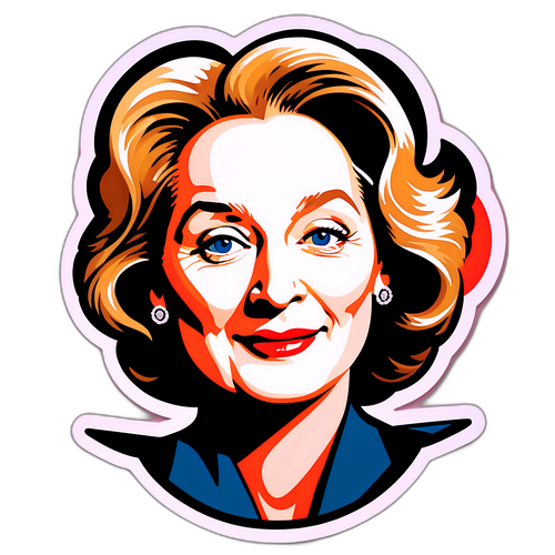 Portrait stylisé de Meryl Streep