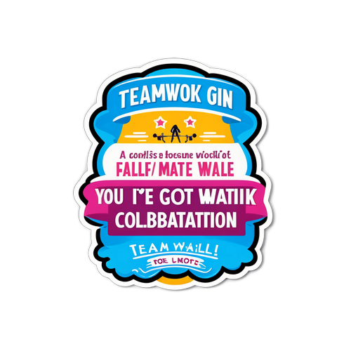 Motiverende klistremerke for 'A Laget'