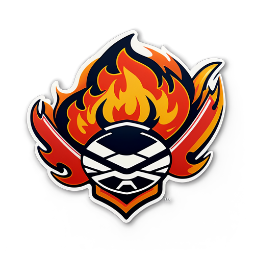 Unleash the Fury: Calgary Flames Logo Ignites Passion with Explosive Design!