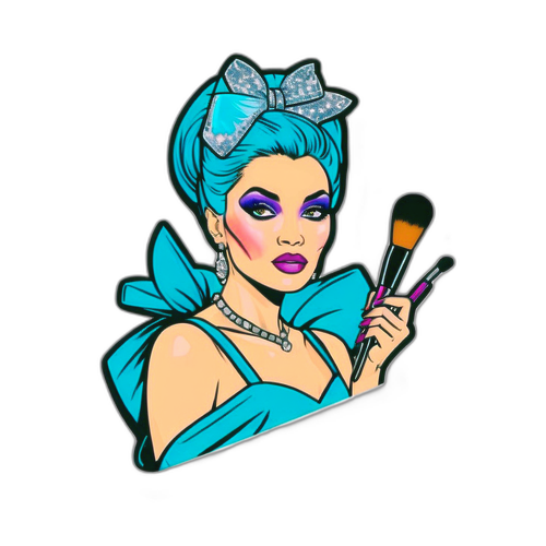Glamorous Sticker ng Fashion Icon