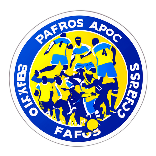 Klistermärke av Pafos FC's träning
