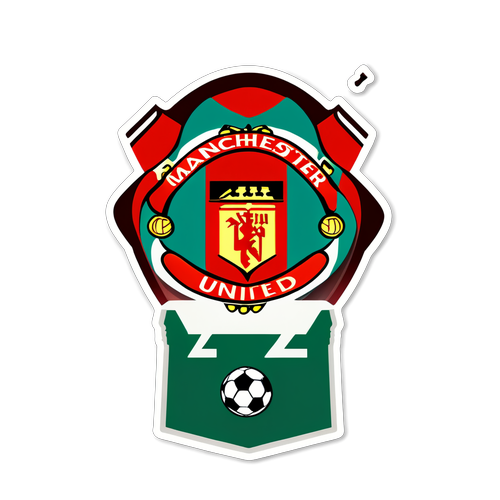 Minimalistisk Manchester United Stickers