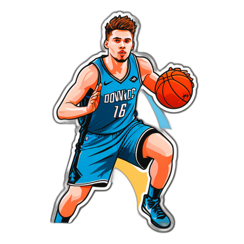 Ilustração de Luka Dončić em Ação