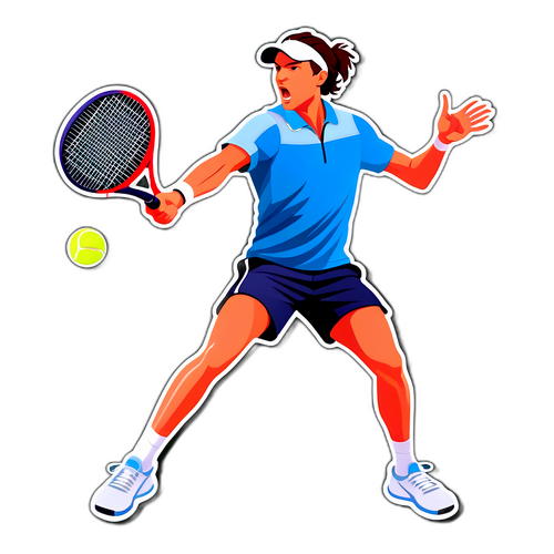 Jucător de tenis în acțiune