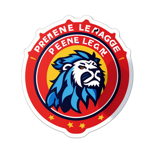 프리미어 리그의 열정을 나타내는 스티커 디자인