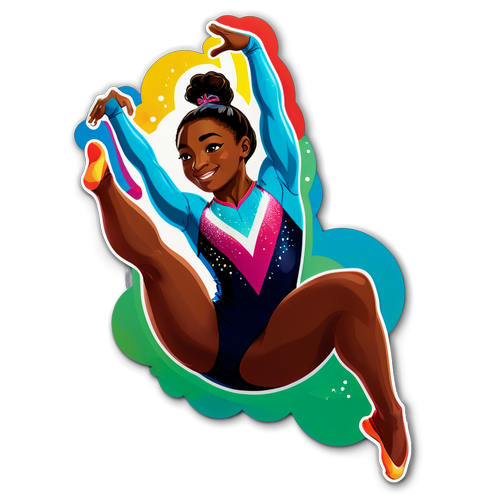 Simone Biles i gymnastikrutine