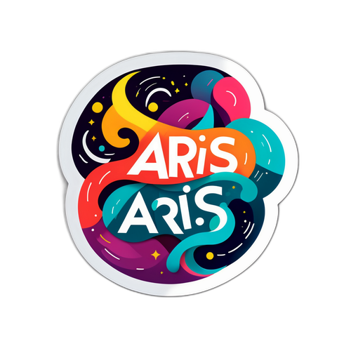 Adeziune abstractă celebrând Aris Eram