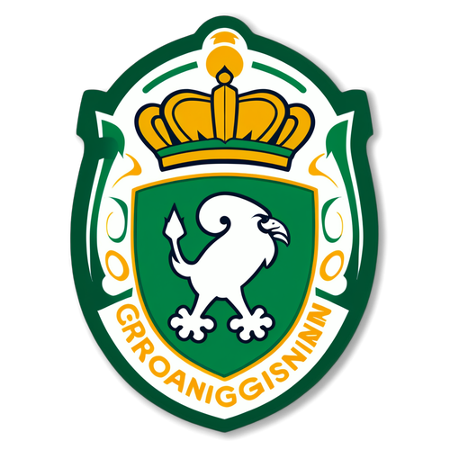 Artistieke interpretatie van het FC Groningen logo