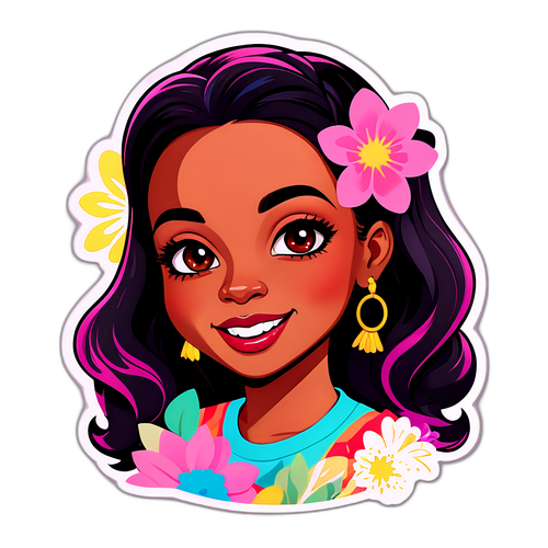 Verspieltes Porträt von Tara Tabitha