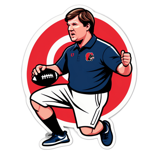 Dynamic Coaching Pose of Kirby Smart
