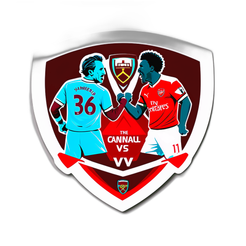 Kibandiko cha Mechi ya West Ham dhidi ya Arsenal