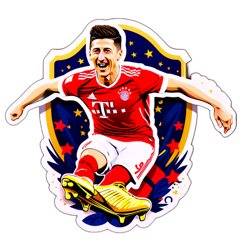 Sticker per celebrare i successi di Lewandowski