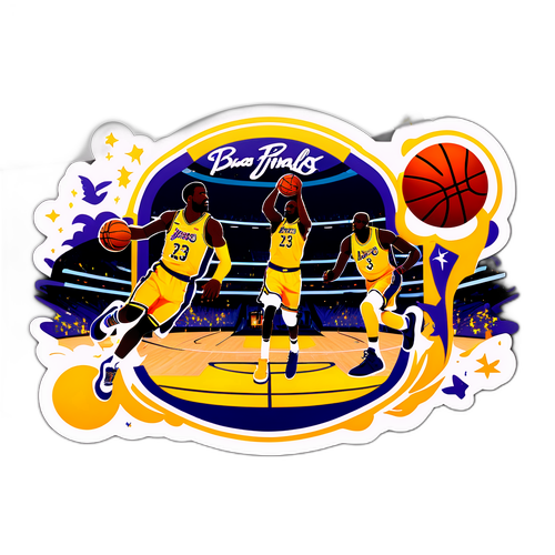 Autocollant célébrant les Finales NBA