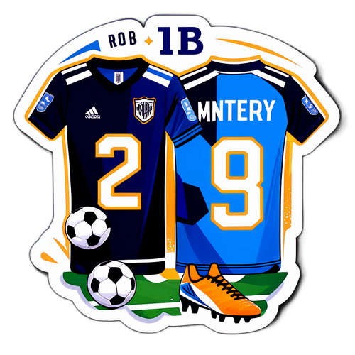 Thiết kế sticker áo bóng đá Monterrey và New York