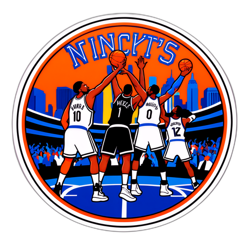 Affrontement des Knicks et des Nets à Madison Square Garden