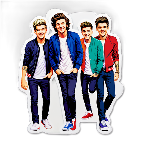 Kenangan Manis One Direction: Sticker Nostalgia untuk Penggemar Sejati!