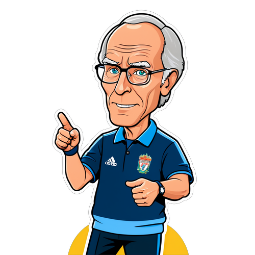 Coach Sven-Goran Eriksson in Cartoontjes